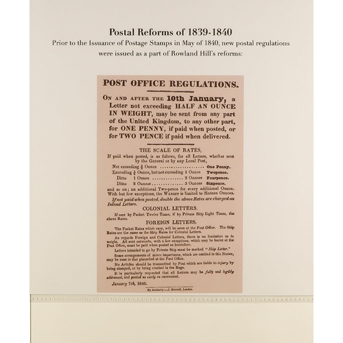 1877 - GB. COVERS & POSTAL HISTORY 1586 - 1840 PREMIUM STAMPLESS COVERS COLLECTION expertly presented and d... 