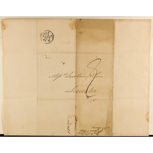 1877 - GB. COVERS & POSTAL HISTORY 1586 - 1840 PREMIUM STAMPLESS COVERS COLLECTION expertly presented and d... 