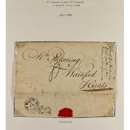 1881 - GB. COVERS & POSTAL HISTORY 1790 (5 Jun) EL from London to Warnford, Hants with fine double- circle ... 