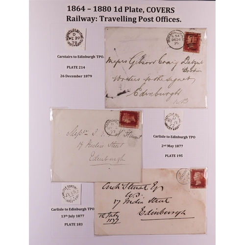 1889 - GB. COVERS & POSTAL HISTORY 1841 - 1873 POSTAL HISTORY unusual collection annotated in an attractive... 