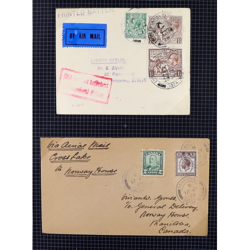 1891 - GB. COVERS & POSTAL HISTORY 1919 - 1939 FLOWN COVERS collection, 1929 Ross-Smith anniversary flight,... 