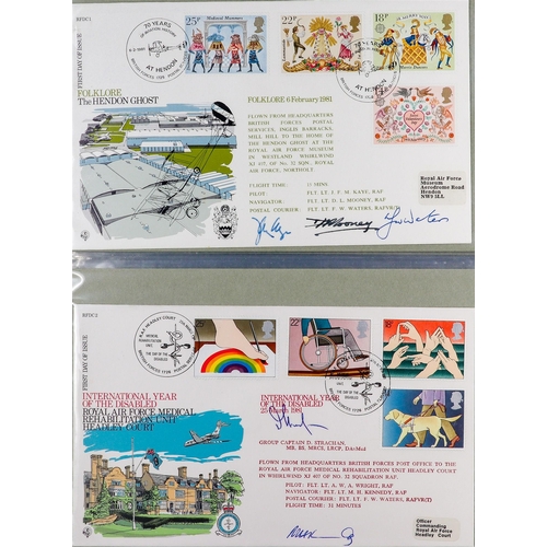 1892 - GB. COVERS & POSTAL HISTORY 1981 - 2003 RAF SIGNED FIRST DAY COVERS. A collection complete for RFDC ... 