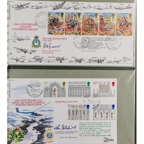 1892 - GB. COVERS & POSTAL HISTORY 1981 - 2003 RAF SIGNED FIRST DAY COVERS. A collection complete for RFDC ... 