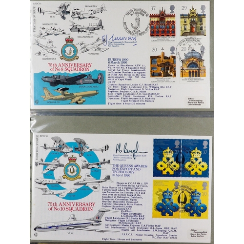 1892 - GB. COVERS & POSTAL HISTORY 1981 - 2003 RAF SIGNED FIRST DAY COVERS. A collection complete for RFDC ... 