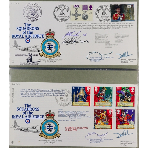 1892 - GB. COVERS & POSTAL HISTORY 1981 - 2003 RAF SIGNED FIRST DAY COVERS. A collection complete for RFDC ... 