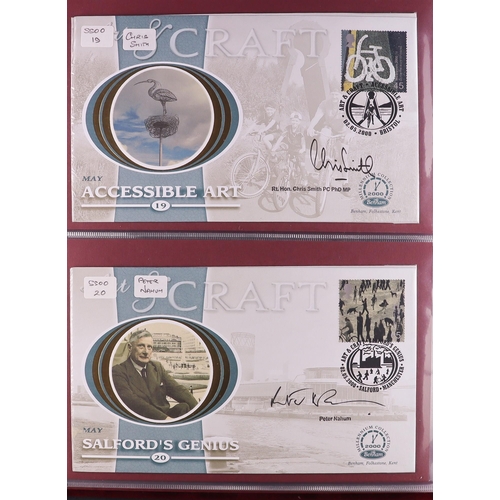 1894 - GB. COVERS & POSTAL HISTORY AUTOGRAPHED COVERS Royal Mail 2000 Millennium 'Life on Earth' covers (3)... 