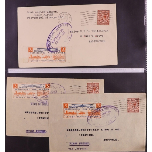 1896 - GB. COVERS & POSTAL HISTORY AVIATION collection of 80+ 1930's covers includes West Country Air Servi... 