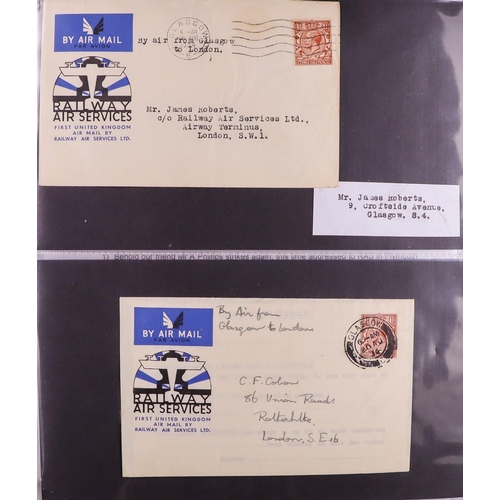 1896 - GB. COVERS & POSTAL HISTORY AVIATION collection of 80+ 1930's covers includes West Country Air Servi... 