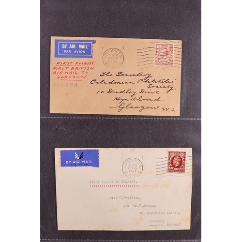 1896 - GB. COVERS & POSTAL HISTORY AVIATION collection of 80+ 1930's covers includes West Country Air Servi... 