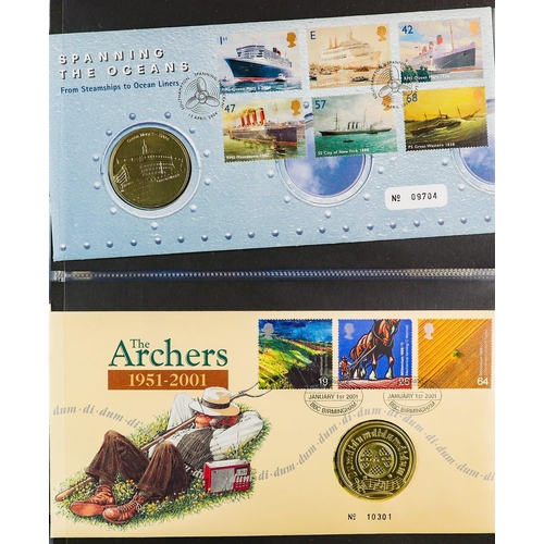 19 - COIN COVERS GREAT BRITAIN 1990's-2000's collection in two albums, includes seventeen £5 coins etc. V... 