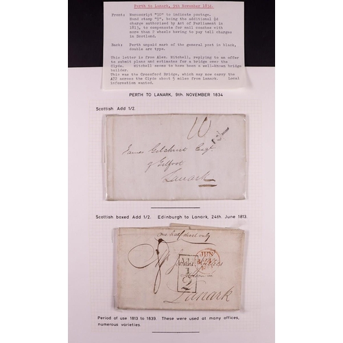 1905 - GB. COVERS & POSTAL HISTORY INTERESTING COVERS RANGE incl. pre-stamp with Bishop mark and 