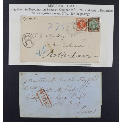 1910 - GB. COVERS & POSTAL HISTORY POSTAL HISTORY RANGES with 1822 Birmingham  to Derby 