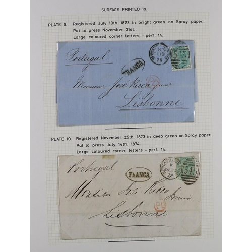 1910 - GB. COVERS & POSTAL HISTORY POSTAL HISTORY RANGES with 1822 Birmingham  to Derby 