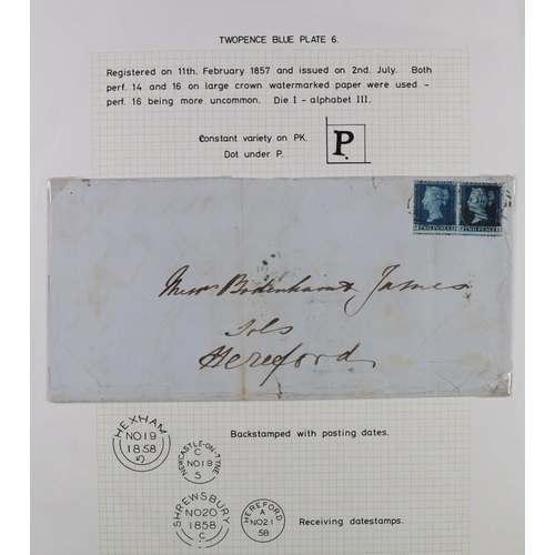 1910 - GB. COVERS & POSTAL HISTORY POSTAL HISTORY RANGES with 1822 Birmingham  to Derby 