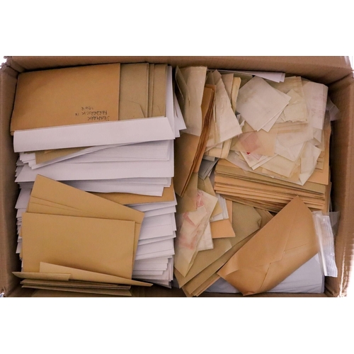 192 - MASSIVE WORLD HOARD IN TEN CARTONS Mostly used stamps in various packets, envelopes & bags, includes... 