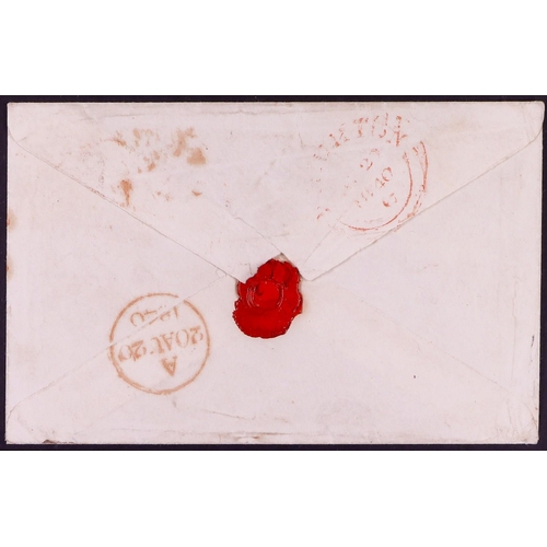 1920 - GB.PENNY BLACKS 1840 (19 Aug) env sent from Newport Pagnell to Brighton bearing 1d black 'IG' plate ... 