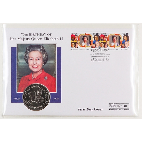 20 - COIN COVERS 1990's collection in two albums, includes various Commonwealth Royal Family issues incl ... 