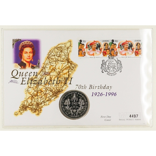 20 - COIN COVERS 1990's collection in two albums, includes various Commonwealth Royal Family issues incl ... 