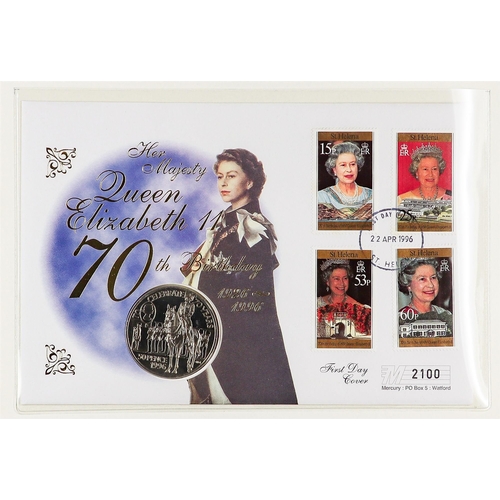 20 - COIN COVERS 1990's collection in two albums, includes various Commonwealth Royal Family issues incl ... 