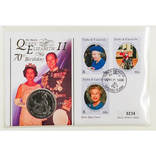 20 - COIN COVERS 1990's collection in two albums, includes various Commonwealth Royal Family issues incl ... 