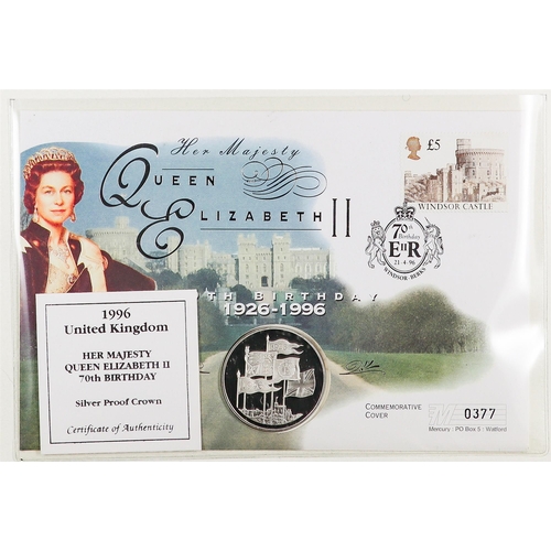 20 - COIN COVERS 1990's collection in two albums, includes various Commonwealth Royal Family issues incl ... 