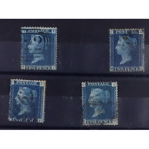 2015 - GB.QUEEN VICTORIA 1840 - 1880's ASSORTMENT of used stamps tucked into a little cover album, chiefly ... 