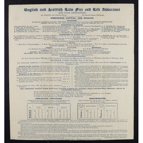 2016 - GB.QUEEN VICTORIA 1840 1d Mulready letter sheet with blue 'English and Scottish Law Fire and Life As... 