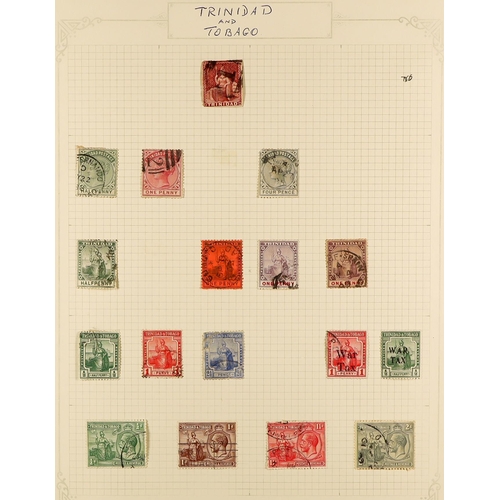 202 - COMMONWEALTH COLLECTION of mint & used stamps in album of British America, Atlantic & Caribbean Isla... 