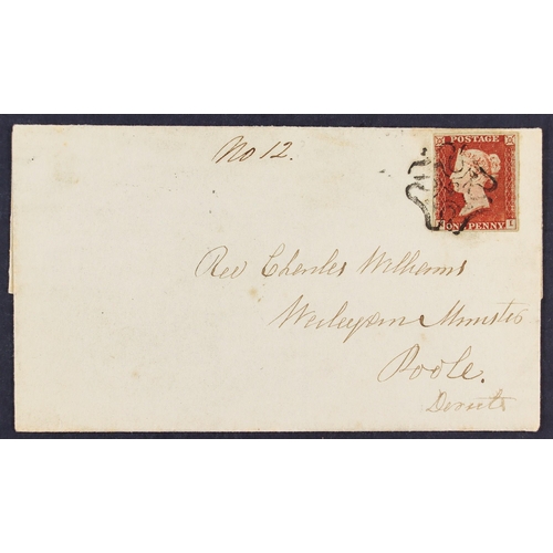 2089 - GB.QUEEN VICTORIA 1844 (27 Apr) ELS from London to Poole, Dorset bearing a very fine 1d red-brown (p... 