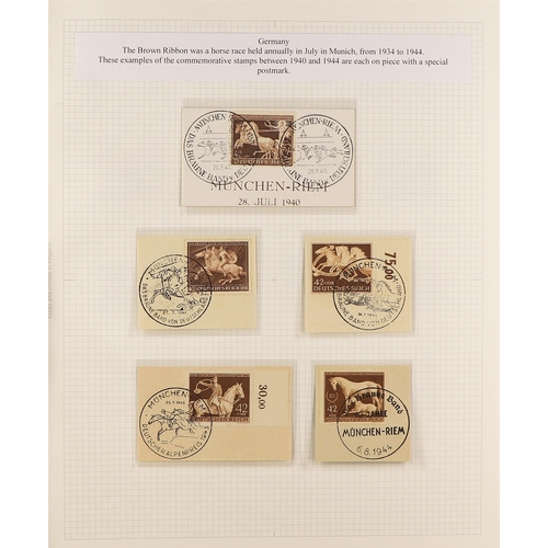 210 - SPORT ON STAMPS of around 50 chiefly never hinged mint sets and miniature sheets, in album, includes... 