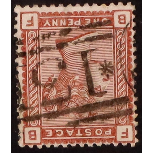 2145 - GB.QUEEN VICTORIA 1880-81 1d Venetian red with watermark inverted, SG 166Wi, used with full perfs. C... 