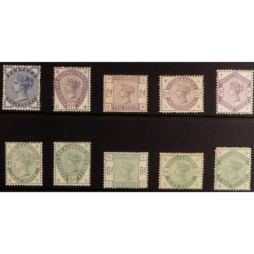 2147 - GB.QUEEN VICTORIA 1883-84 'lilac and greens' set, SG 187/196, mint, fine - very fine. Cat £5400. Lot... 