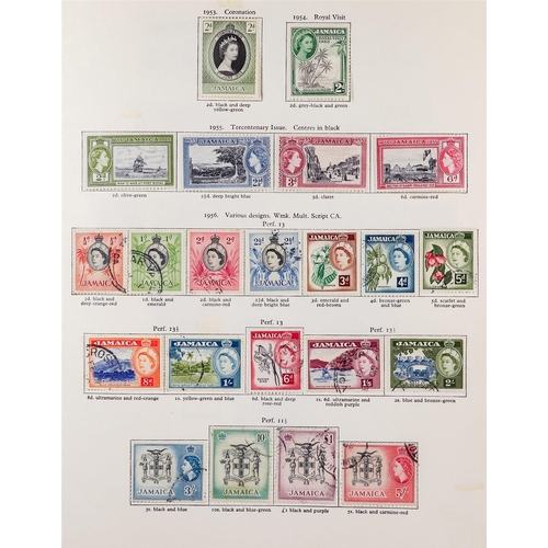 219 - QEII COMMONWEALTH COLLECTION IN FIVE 'NEW AGE' ALBUMS 1952-1970 mint & used stamps, all different, m... 