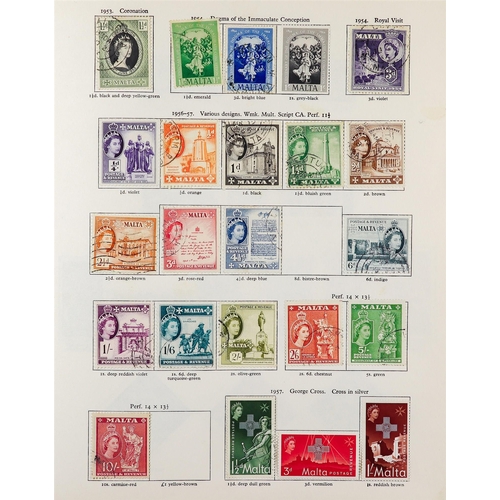 219 - QEII COMMONWEALTH COLLECTION IN FIVE 'NEW AGE' ALBUMS 1952-1970 mint & used stamps, all different, m... 