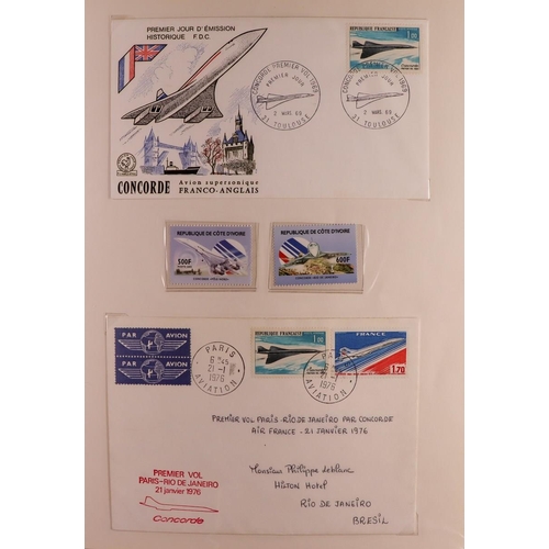 221 - AIRMAIL, AIRCRAFT & AVIATION FRANCE, COLONIES & RELATED ITEMS 1920's-2000's mint (some never hinged)... 