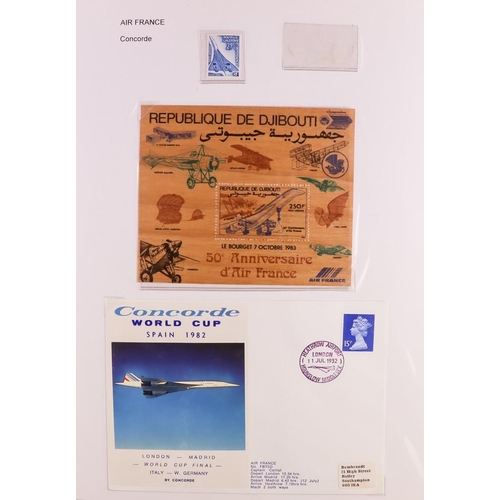 221 - AIRMAIL, AIRCRAFT & AVIATION FRANCE, COLONIES & RELATED ITEMS 1920's-2000's mint (some never hinged)... 