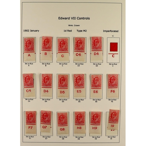 GB.EDWARD VII CONTROL NUMBERS collection of different control number ...