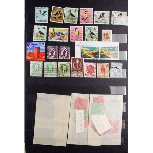 230 - REMAINDERS FROM COLLECTOR'S ESTATE. Includes Australia stockbook, China in album, Libya 1952 Provisi... 