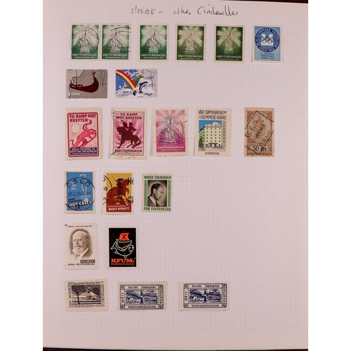 232 - SCANDINAVIA COLLECTOR'S ESTATE IN 2 BOXES 1850's-2000's mint & used stamps in seventeen albums & sto... 