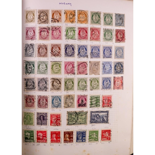 232 - SCANDINAVIA COLLECTOR'S ESTATE IN 2 BOXES 1850's-2000's mint & used stamps in seventeen albums & sto... 