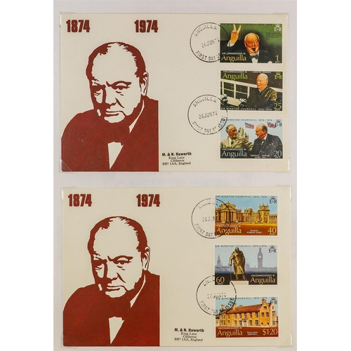 233 - WINSTON CHURCHILL 1946-2011 world mint (some never hinged) & used collection with many first day cov... 