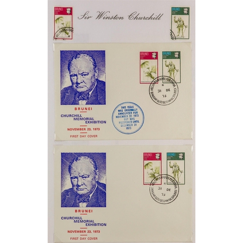 233 - WINSTON CHURCHILL 1946-2011 world mint (some never hinged) & used collection with many first day cov... 