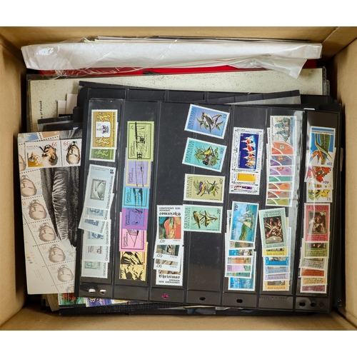 239 - CONSIGNMENT BALANCE IN TWO CARTONS Includes two old world collections in Strand albums, British Comm... 