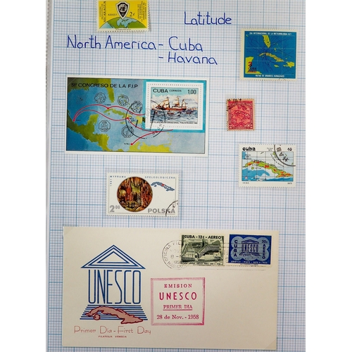 242 - MAPS Mostly 1950's-1990's world collection written up in six albums, includes mint (some never hinge... 