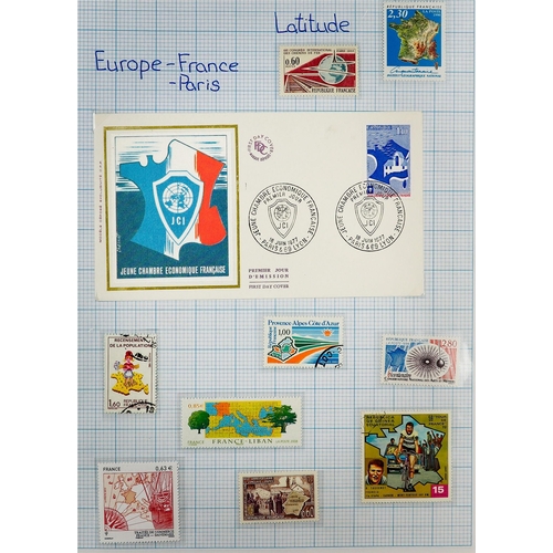 242 - MAPS Mostly 1950's-1990's world collection written up in six albums, includes mint (some never hinge... 