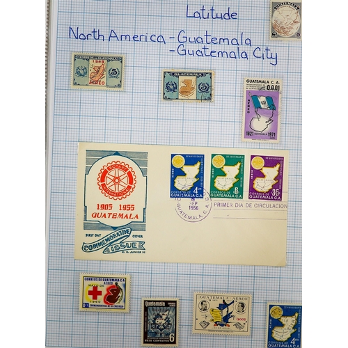 242 - MAPS Mostly 1950's-1990's world collection written up in six albums, includes mint (some never hinge... 