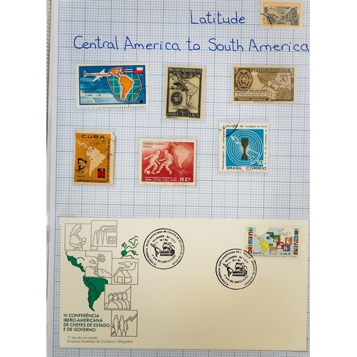 242 - MAPS Mostly 1950's-1990's world collection written up in six albums, includes mint (some never hinge... 