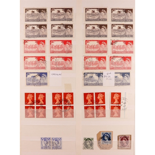 2497 - GB.ISLANDS USED IN CHANNEL IS. small collection of GB QV to QEII stamps cancelled in Guernsey & Jers... 