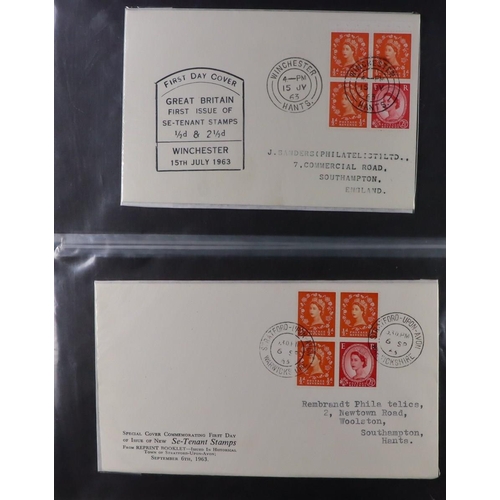 2527 - GB.FIRST DAY COVERS 1952 - 1965 WILDING ISSUES collection of fdc's includes booklet panes, phosphor ... 