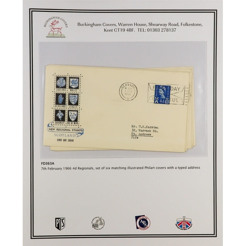 2528 - GB.FIRST DAY COVERS 1952 - 2000 PREMIUM COVERS A collection of around 93 items purchased from Buckin... 